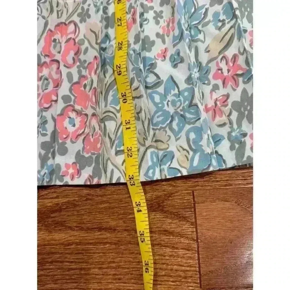 Vintage 1980s Floral Pattern Pleated Midi Skirt 14 Fairy Cottagecore *Fit Note - Picture 5 of 5